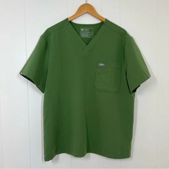 Figs Green Leon Scrub Top - Picture 2 of 15